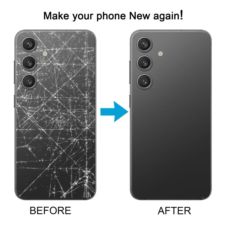 Pour Samsung Galaxy S24 SM-S921B Couvercle arrière de batterie OEM avec couvercle d'objectif d'appareil photo (bleu)