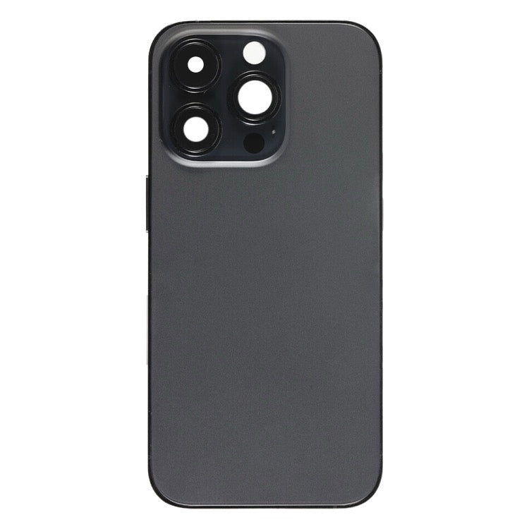 Pour iPhone 14 Pro Cache arrière de batterie avec câble flexible d'alimentation + volume + module de chargement sans fil, Version : version chinoise (Noir) avec logo