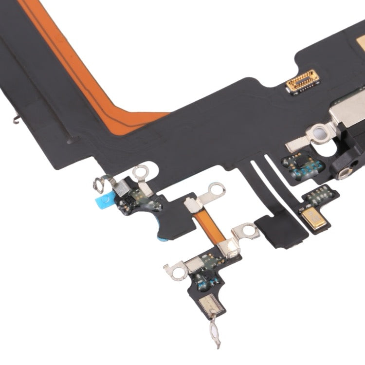 Pour iPhone 13 Pro Max câble flexible de port de charge (noir)