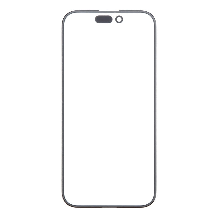 Pour iPhone 16, lentille extérieure en verre pour écran avant avec adhésif optiquement transparent OCA