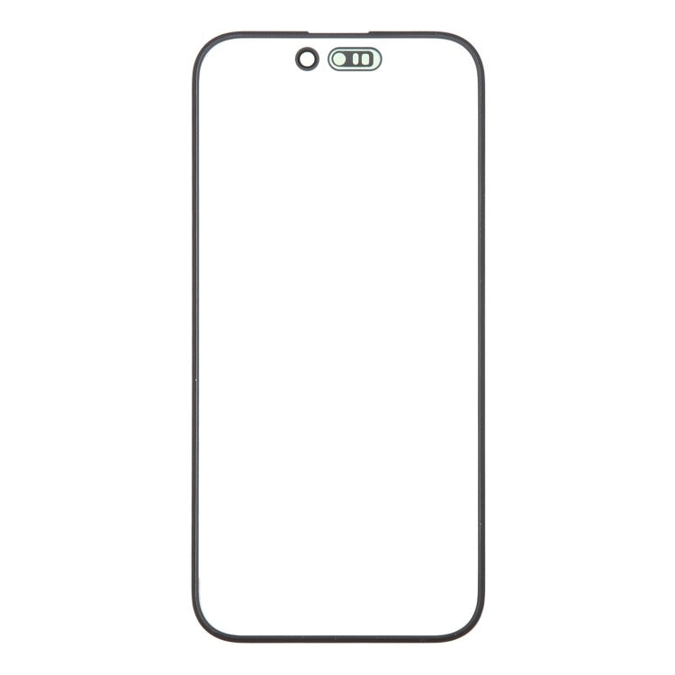 Pour iPhone 16, lentille extérieure en verre pour écran avant avec adhésif optiquement transparent OCA