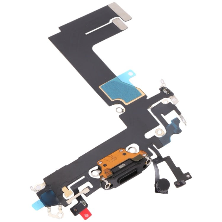 Pour iPhone 13 mini câble flexible de port de charge (noir)