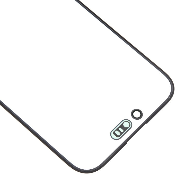 Pour iPhone 16, lentille extérieure en verre pour écran avant avec adhésif optiquement transparent OCA