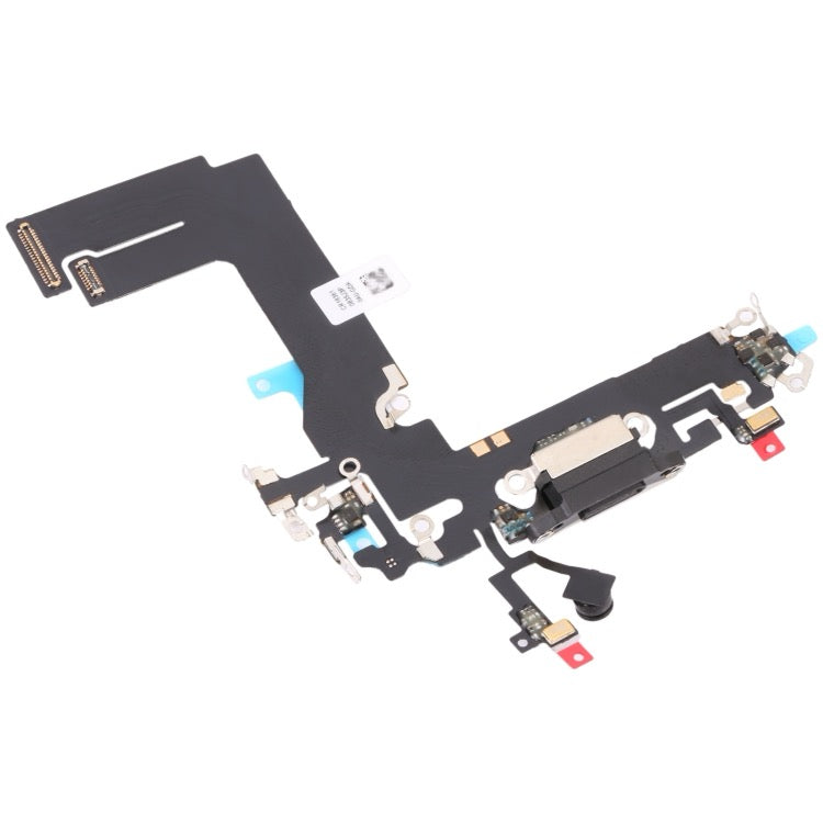 Pour iPhone 13 mini câble flexible de port de charge (noir)