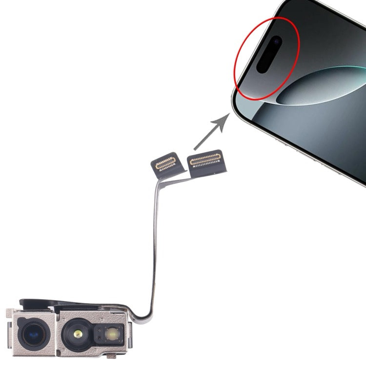 Pour iPhone 16 Pro Caméra frontale