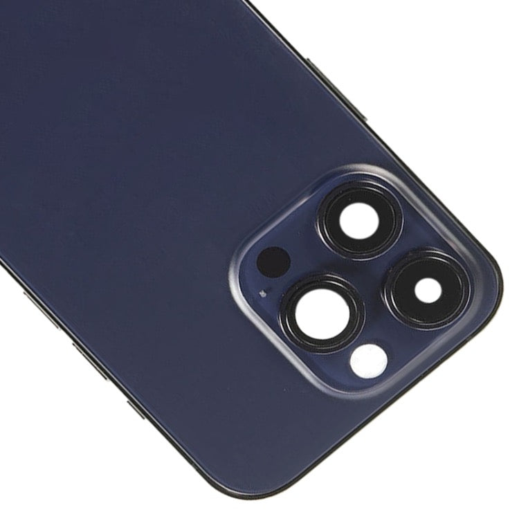 Pour iPhone 14 Pro Cache arrière de batterie avec câble flexible d'alimentation + volume + module de chargement sans fil, Version : version chinoise (violet) avec logo