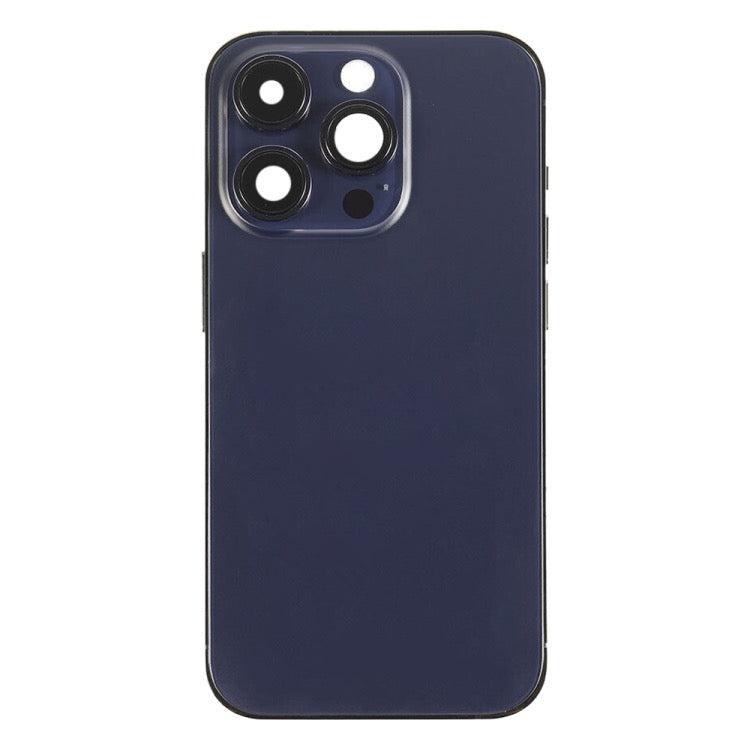 Pour iPhone 14 Pro Cache arrière de batterie avec câble flexible d'alimentation + volume + module de chargement sans fil, Version : version chinoise (violet) avec logo