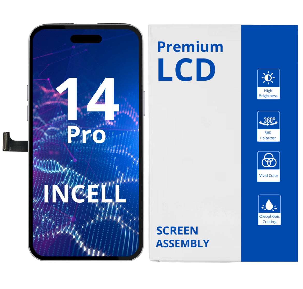 Écran LCD Excellent
Assemblage pour iPhone 14 Pro
Incell