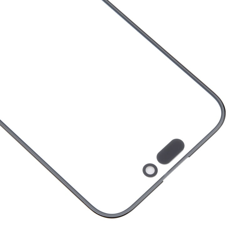 Pour iPhone 16, lentille extérieure en verre pour écran avant avec adhésif optiquement transparent OCA