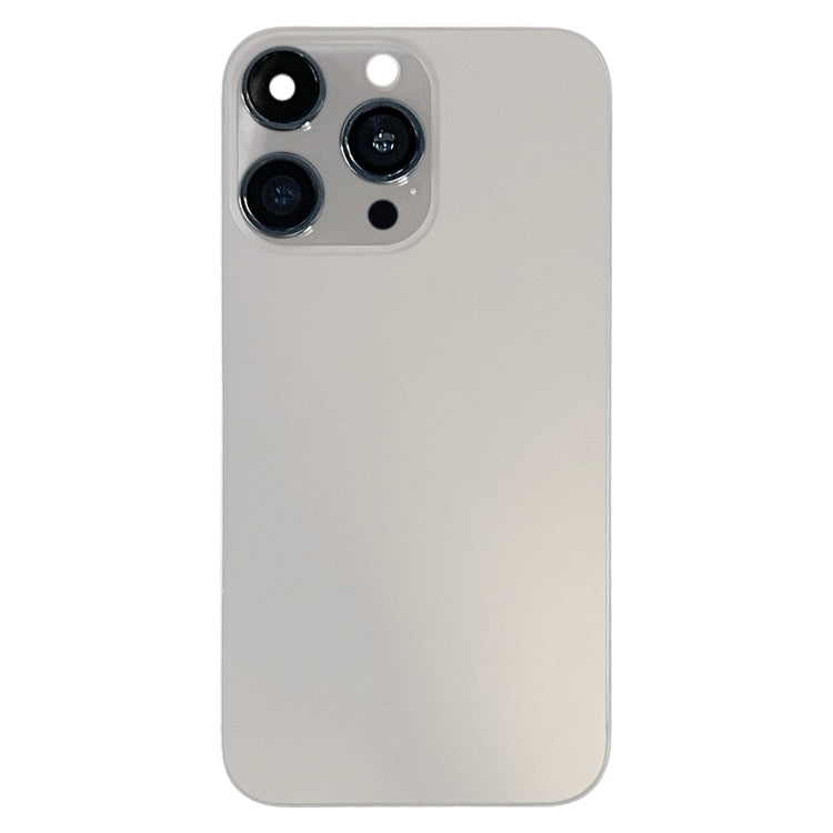 Châssis arrière avec apparence imitation de l'iP15 Pro pour iPhone XR avec logo (gris titane )