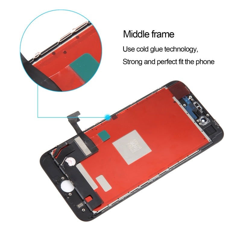 Écran iPhone 8 avec emballage complet (noir) - Wakeshopes