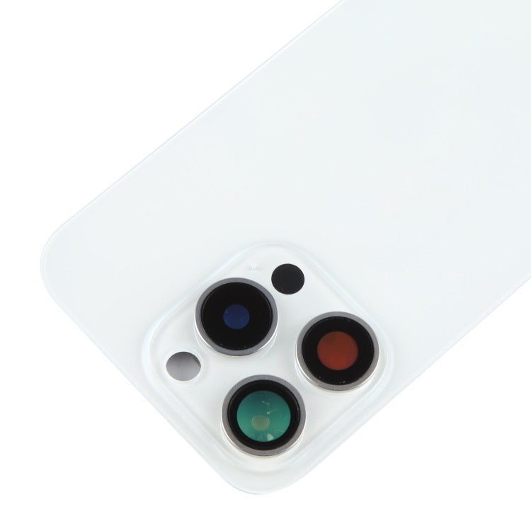 Pour iPhone 15 pro vitre arrière de la batterie avec couvercle d'objectif d'appareil photo + aimant MagSafe avec logo