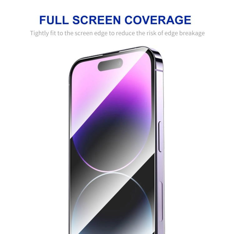 Pour iPhone 16 Film de verre trempé à haute teneur en aluminium-silicium à colle complète - Wakeshopes