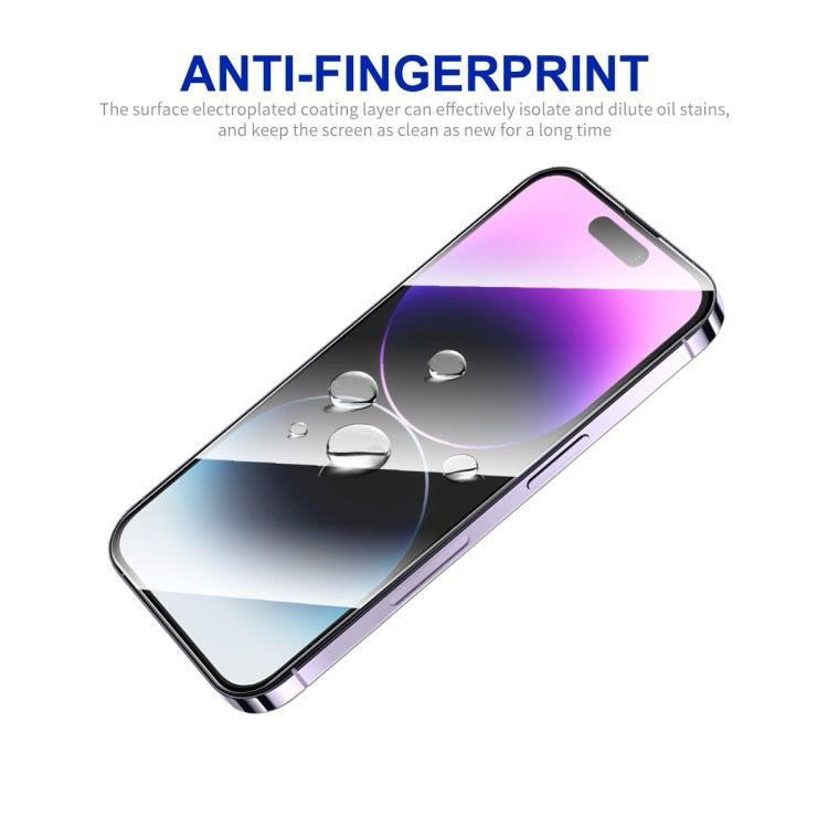 Pour iPhone 16 Film de verre trempé à haute teneur en aluminium-silicium à colle complète - Wakeshopes