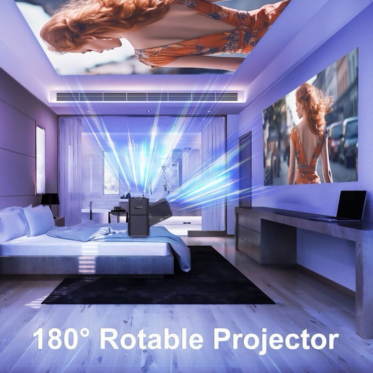 Projecteur HY320 1080P 390ANSI 4K Android 11 avec Wifi 6 Bluetooth 5.0 prise en charge Miracast / Airplay / DLNA prise AU - Wakeshopes