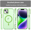Pour iPhone 16 MagSafe givré translucide TPU + PC coque de téléphone à couverture complète (Vert)
