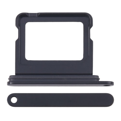 Pour iPhone 16 SIM + plateau de carte SIM (noir)