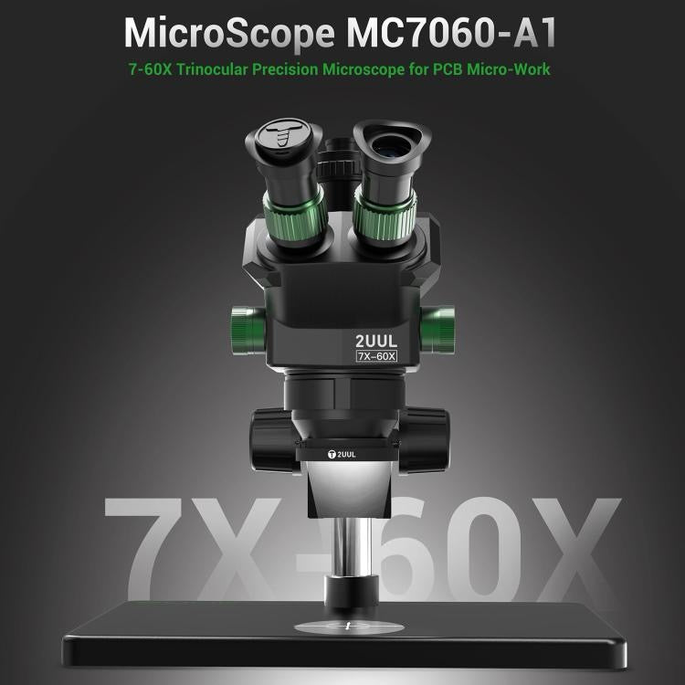 Microscope trinoculaire à zoom synchrone 7-60X 2uul MC7060-A1