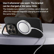 Étui MagSafe pour iPhone 16, texture diamant, avec support d'objectif (gris)
