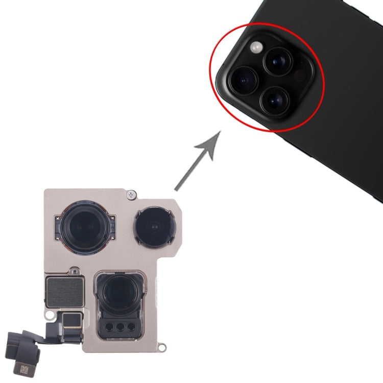 Pour iPhone 16 Pro Caméra arrière