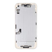Pour coque arrière de batterie iPhone 14 avec cadre central/touches latérales ( Blanc ) avec logo