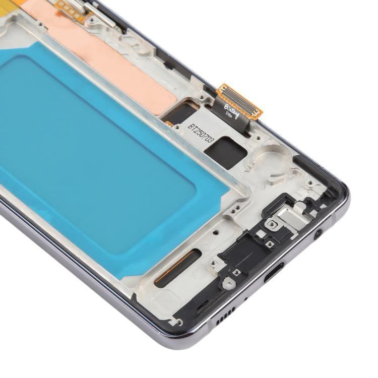 Écran LCD TFT pour Samsung Galaxy S10+ SM-G975 Assemblage complet du numériseur avec cadre, ne prenant pas en charge l'identification des empreintes digitales (Noir)