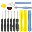14 en 1 (tournevis + outils d'ouverture en plastique) Outil professionnel de démontage de téléphone de précision Premium