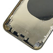 Châssis arrière avec apparence imitation de l'iP15 Pro pour iPhone XR avec logo (blanc)