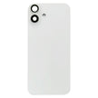 Pour iPhone 16 Plus Cache arrière de batterie avec cache d'objectif d'appareil photo (blanc) avec logo