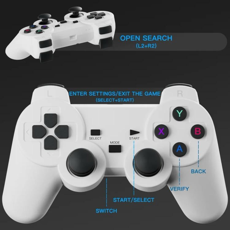 Projecteur de jeu HY300 Système Android 11 avec contrôleur de jeu sans fil 720P Home Cinéma