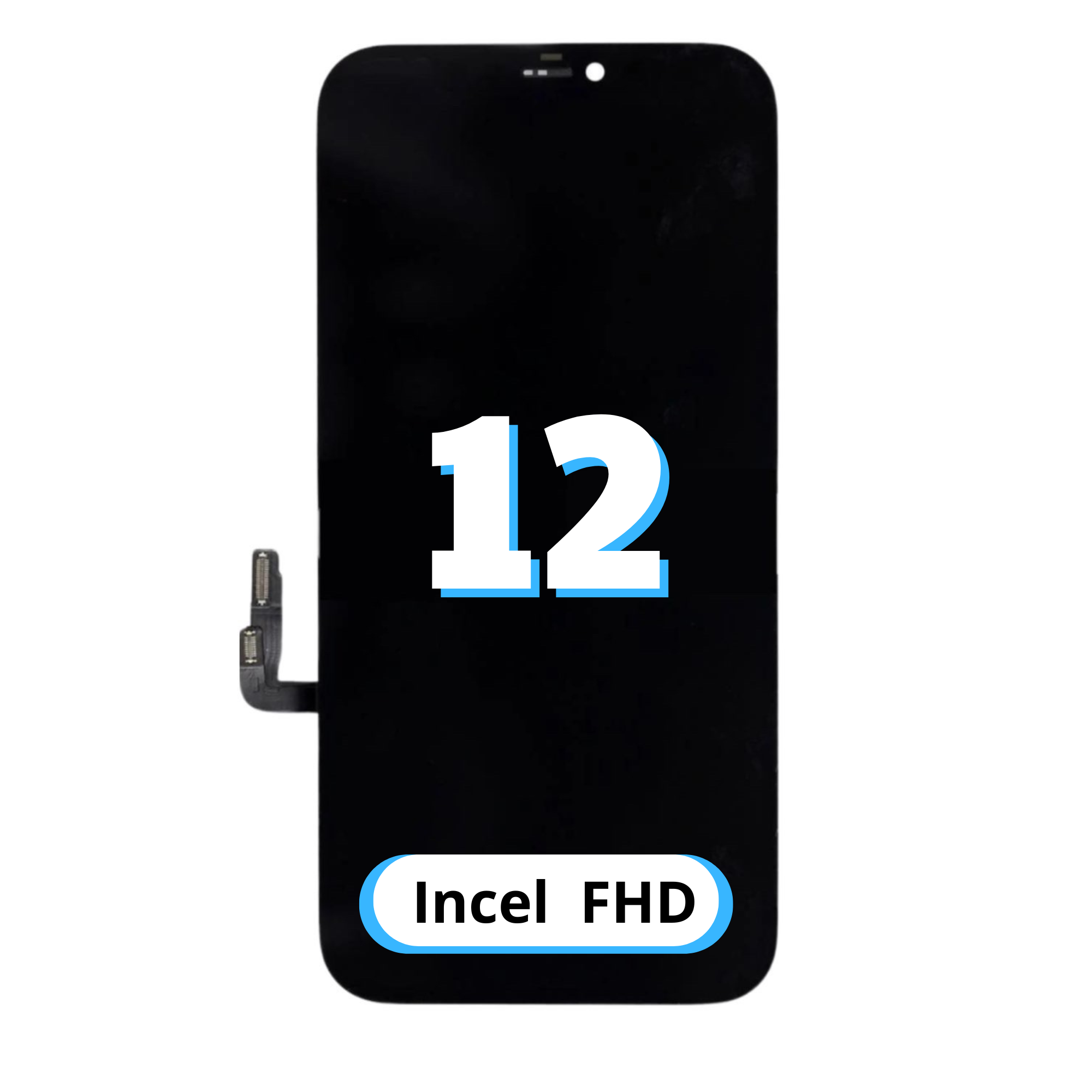 Écran iPhone 12 – Incell FHD (COF) (Support IC Remove)