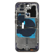 Pour iPhone 14 Pro Cache arrière de batterie avec câble flexible d'alimentation + volume + module de chargement sans fil, Version : version chinoise (violet) avec logo