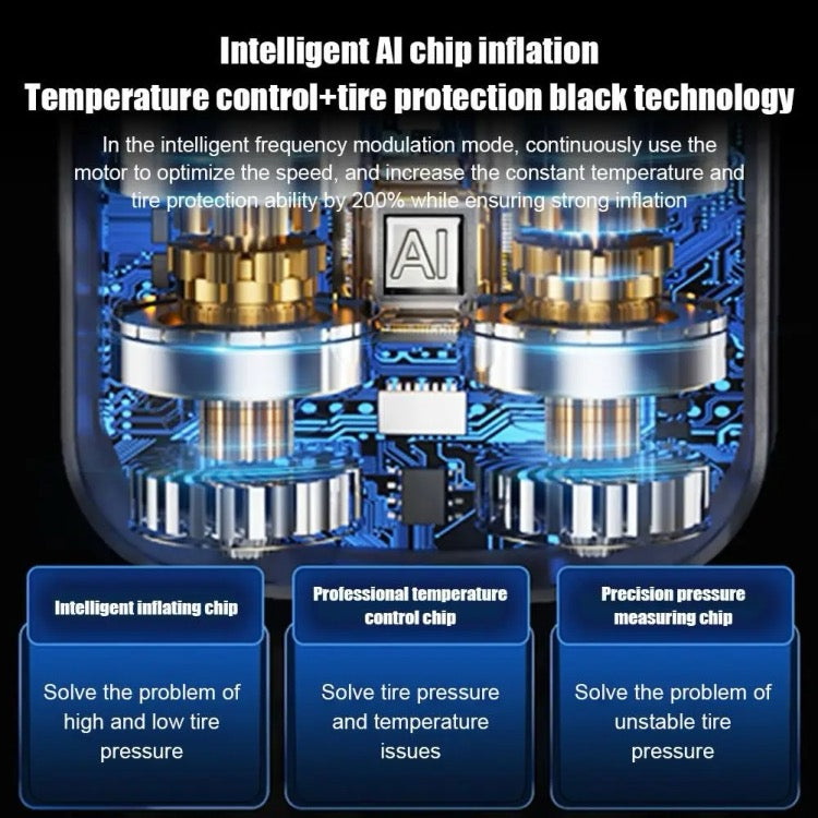 Pompe de gonflage de pneu électrique portable de voiture, modèle : filaire