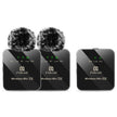 PULUZ Microphone cravate sans fil PULUZ 2 TX +
1 RX (noir)