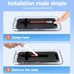 Pour iPhone 16 LK Film en verre trempé HD facile à installer (noir)