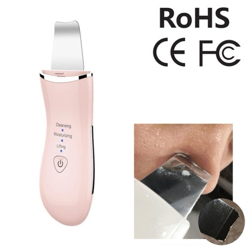 BLK-D016 Ultrasonic Beauty Shovel Skin Machine
Vibration Ménage Nettoyage Du Visage Et Lavage
Instrument De Massage Instrument De Beauté (Rose)