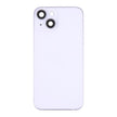 Coque arrière de batterie pour iPhone 14 avec cadre central/touches latérales (violet) avec logo