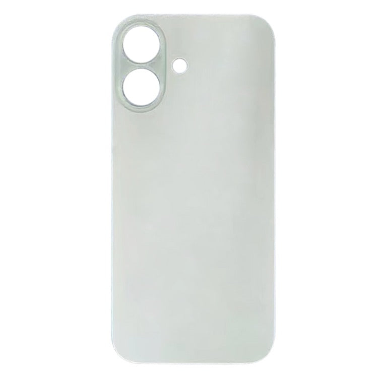 Vitre Arrière en Verre de Remplacement pour iPhone 16 Plus - Réparation Facile et Compatible (Blanc) avec logo