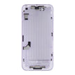 Coque arrière de batterie pour iPhone 14 avec cadre central/touches latérales (violet) avec logo