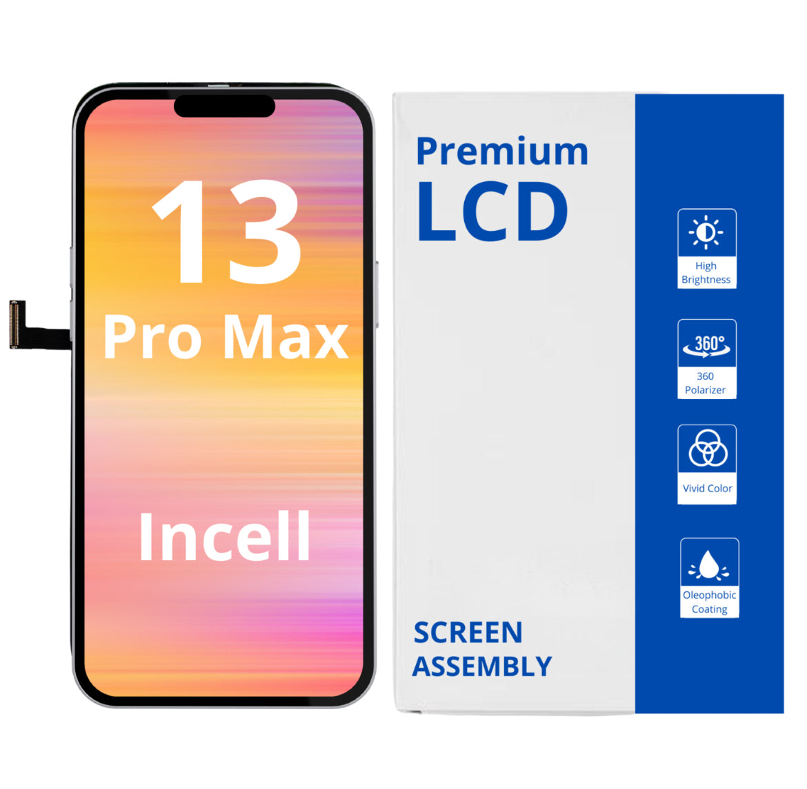 Écran iPhone 13 Pro Max LCD Premium – Remplacement Haute Qualité & 100 % Compatible | Wakeshopes