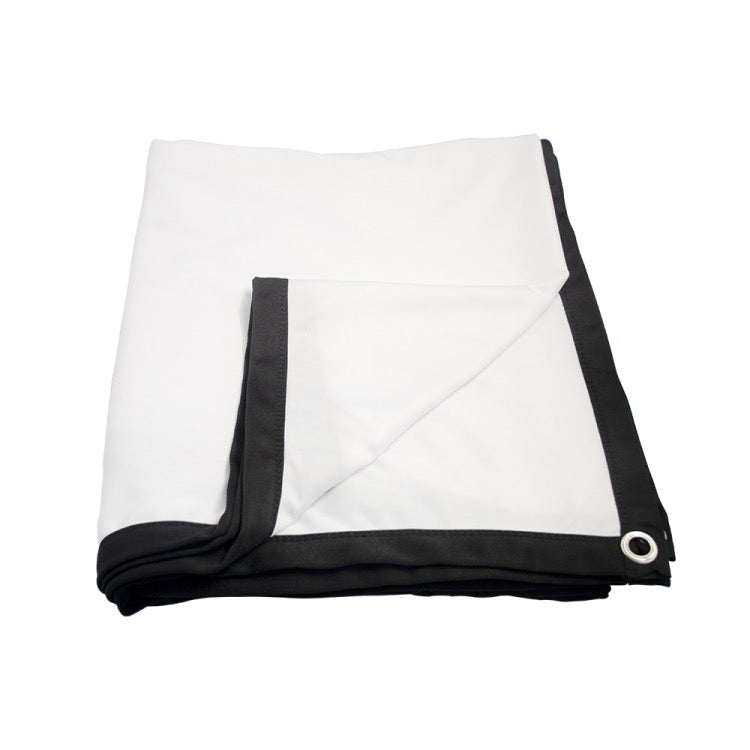 Rideau de film de projecteur en polyester de soie de lait pliable, taille : 100 pouces (16:9) zone de projection : 186 x 105 cm