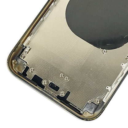 Châssis arrière avec apparence imitation de l'iP15 Pro pour iPhone XR avec logo (noir )