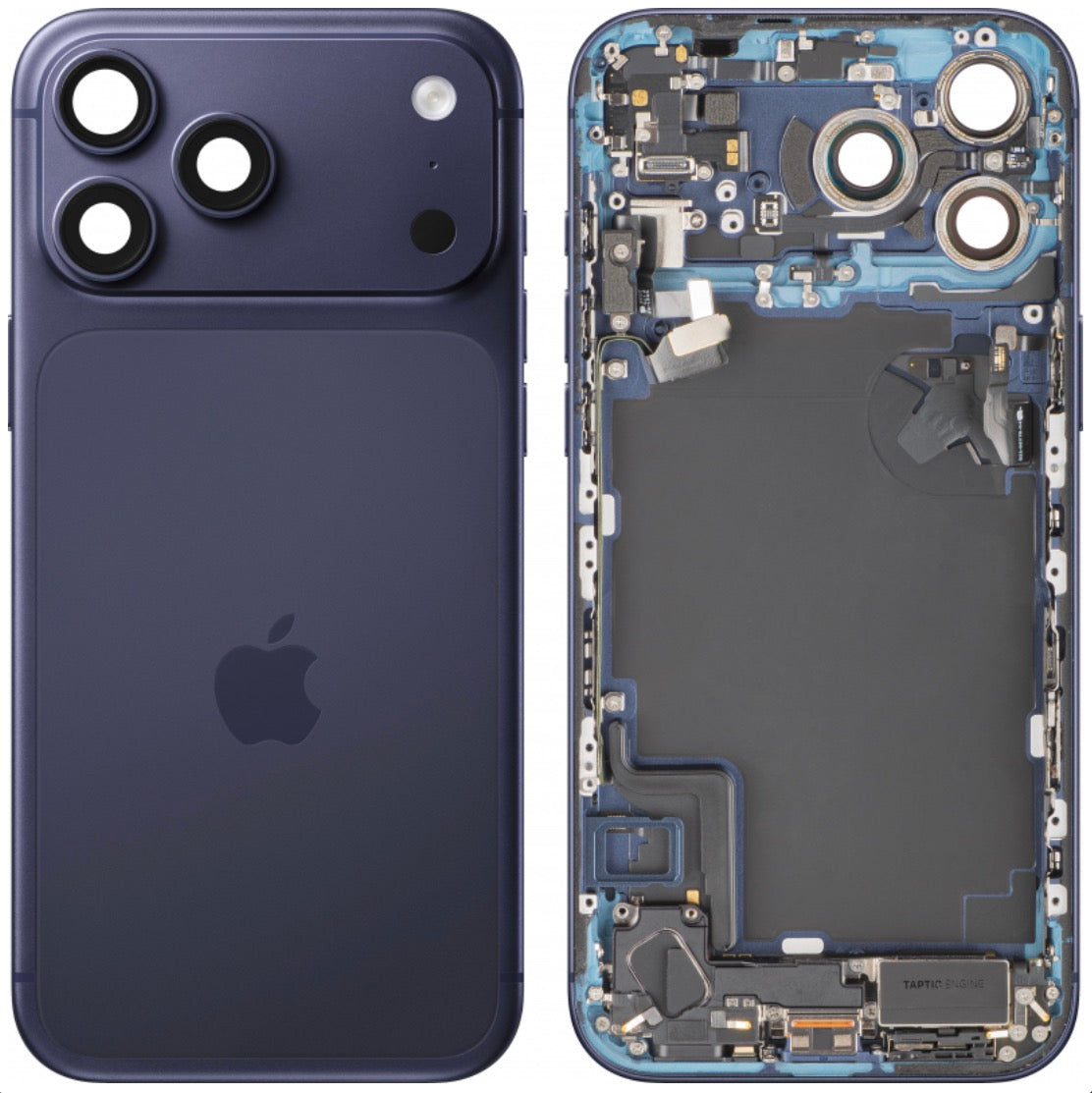 Châssis iPhone 17 Pro Max Bleu – Haute Qualité original