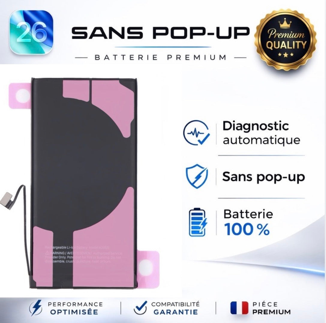 Batterie iPhone 13 – Remplacement TI Haute Performance 100% Chargée
