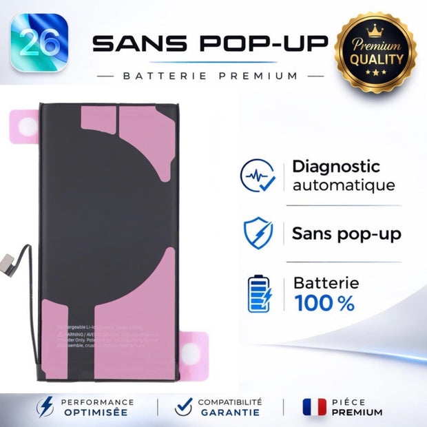 Batterie iPhone 12 Pro – Remplacement TI Haute Performance 100% Chargée