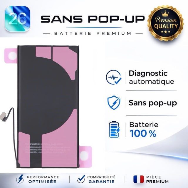 Batterie iPhone 13 – Remplacement TI Haute Performance 100% Chargée