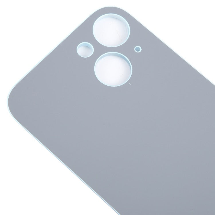 Pour iPhone 15 Remplacement facile Grand trou de caméra Couvercle de batterie arrière en verre (Bleu)