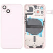 Châssis arrière iPhone 13 avec logo, boutons latéraux, plateau SIM, câble volume et charge sans fil ( Rose ) avec logo
