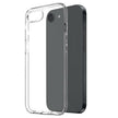 Pour IPhone 16e 2 en 1 TPU Téléphone Coque Protecteur d'écran Film en verre trempé (Transparent)