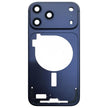 Pour iPhone 17 Pro – Cadre central avec cache-objectif bleu | Pièce de remplacement haute qualité